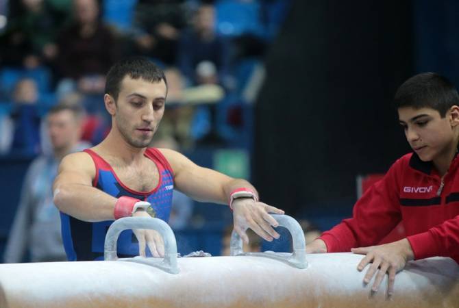 عضو منتخب أرمينيا للجمباز آرتور دافتيان يحرز الذهب بدورة الألعاب الأوروبية وفاهاكن دافيتيان الفضة