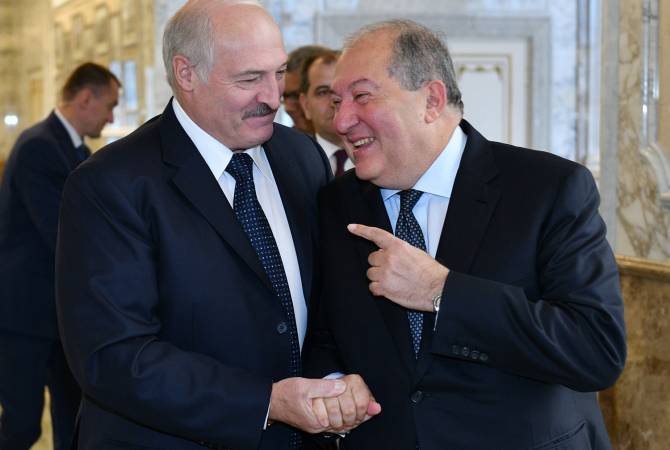 Armenian President meets with Belarusian counterpart in Minsk