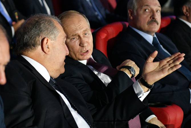 Armenian President comments on his brief talk with Putin at closing ceremony of 2nd European 
Games