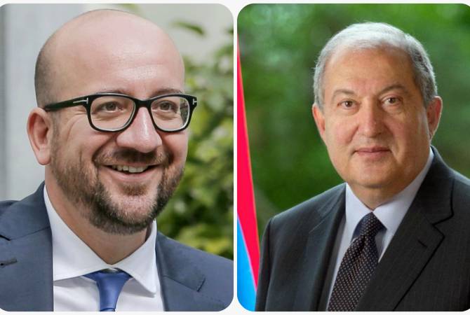  Президент Армении поздравил Шарля Мишеля в связи с избранием на пост председателя 
Совета Европы 
