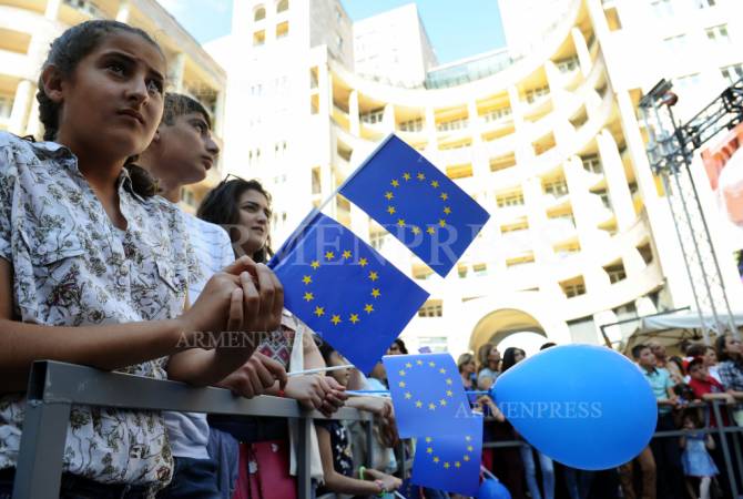 92% жителей Армении высоко оценивают отношения с ЕС: опрос

