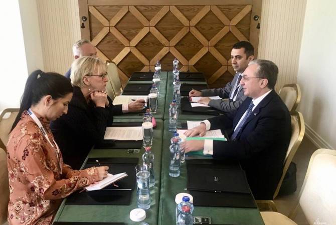 Armenian, Swedish FMs satisfied with cooperation in international organizations