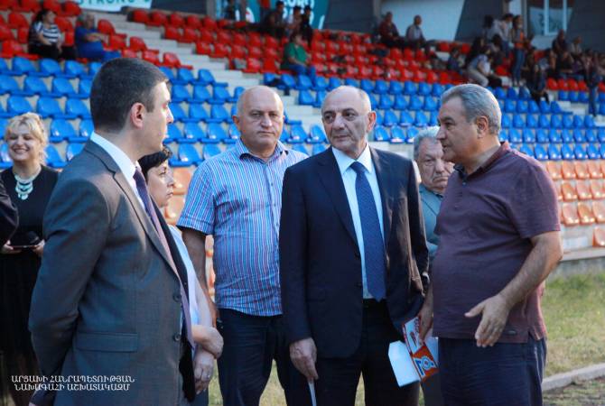 Бако Саакян ознакомился с подготовкой к 7-м Панармянским играм