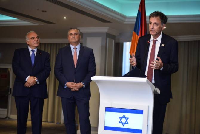  هناك تشابه كبير بين إسرائيل وأرمينيا-السفير الإسرائيلي بيريفان في حفل الذكرى ال71 لاستقلال 
اسرائيل-