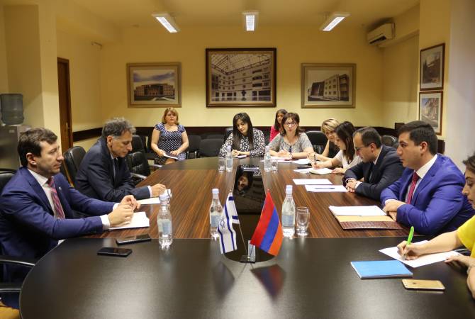 Armenia’s healthcare minister receives new Ambassador of Israel