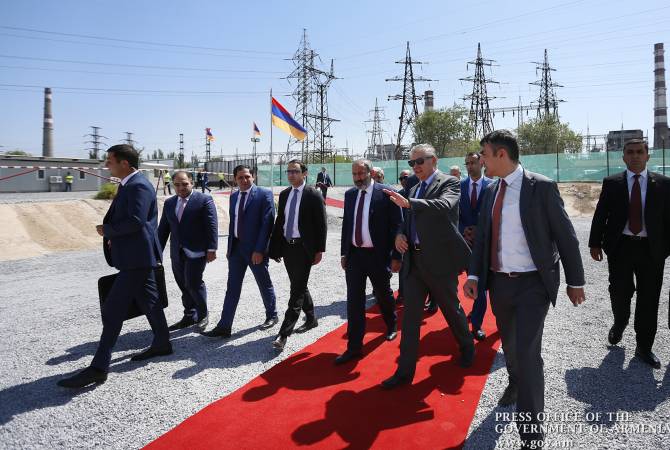 رئيس الوزراء ن.باشينيان يحضر حفل إطلاق أعمال المحطة الجديدة لتوليد الطاقة بإستطاعة 250 ميغاواط