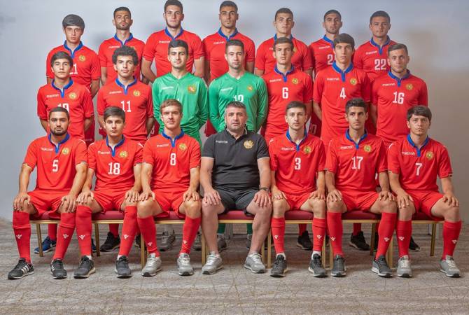 Стартовый  состав сборной Армении   М19  в  игре  против  команды Испании — Евро-2019