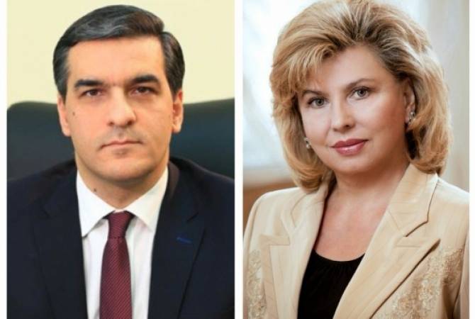 Tatoyan holds phone talk with Russian counterpart over guaranteeing rights of Khachaturian 
sisters