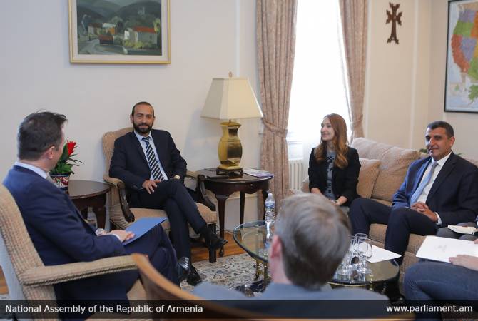 Начался рабочий визит председателя НС Арарата Мирзояна в США