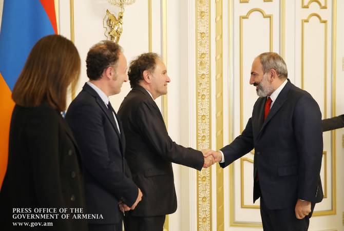 رئيس الوزراء ن.باشينيان يستقبل الرئيس المشارك لمجلس تنسيق أعمال المنظمات الأرمنية بفرنسا 