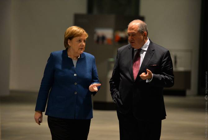 Armenian President congratulates Chancellor Merkel on birthday