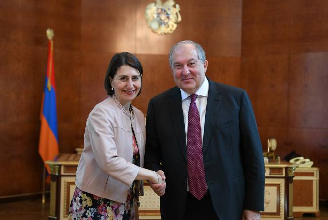 Le président Armen Sarkissian a reçu le Premier ministre de la Nouvelle-Galle du Sud