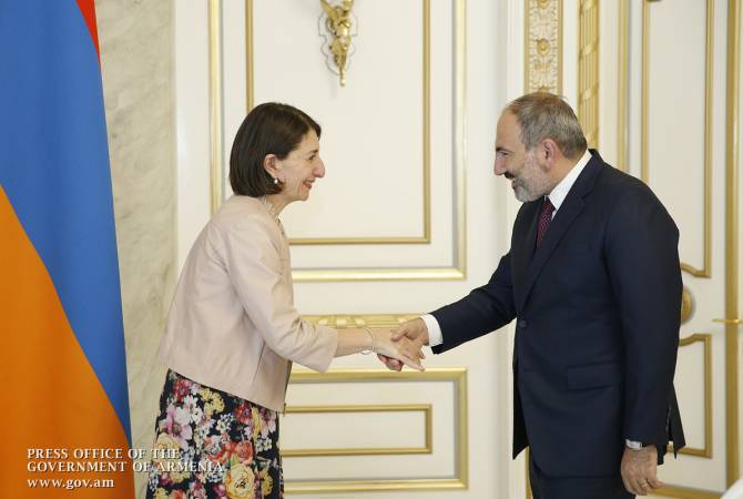 Nikol Pashinyan a accueilli Gladys Berejiklian, Première ministre de la Nouvelle-Galles du Sud