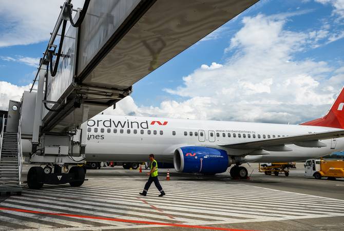 NordWind Airlines’ reserve plane lands in Yerevan