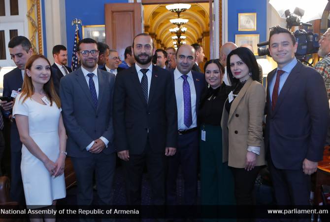 Armenian Speaker of Parliament meets with U.S. Congressmen in Washington D.C.