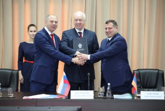 Председатели СК Армении, России и Беларуси подписали документ о сотрудничестве

