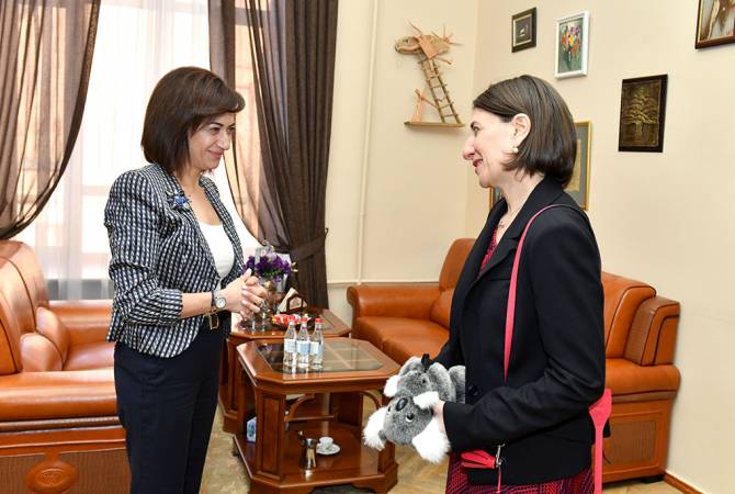 Anna Hakobian et Gladys Berejiklian ont discuté des directions de la coopération