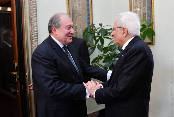 Նախագահ Արմեն Սարգսյանը շնորհավորել է Իտալիայի նախագահ Սերջիո 
Մատարելլային ծննդյան օրվա առթիվ