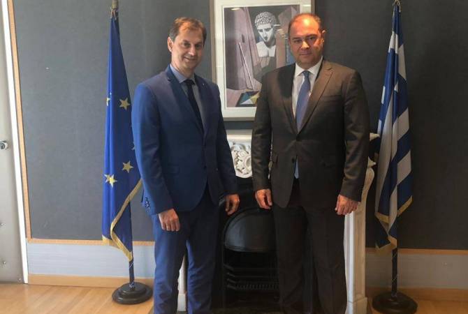  Посол Армении встретился с новоназначенным министром туризма Греции

 