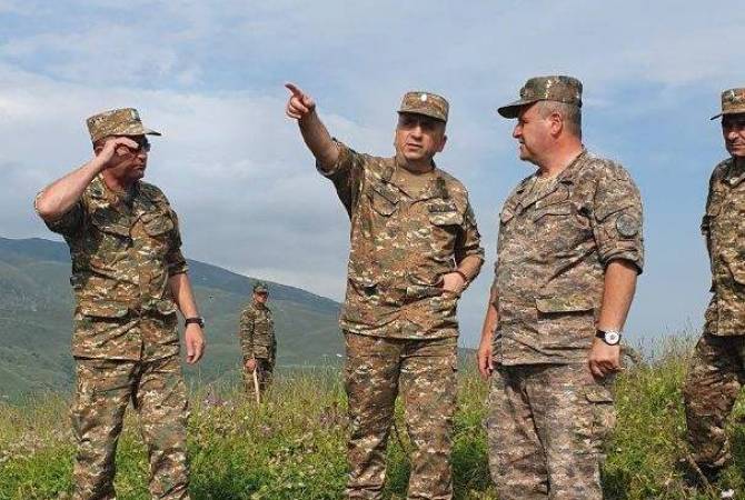 Artsakh defense minister visits military unit located in northern section