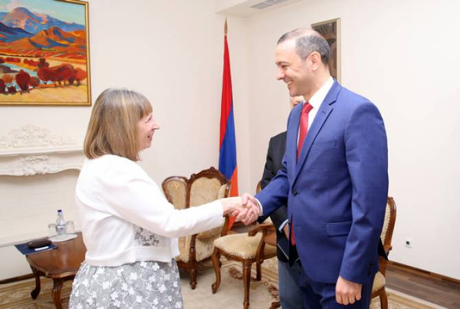Секретарь Совбеза принял посла США в Армении Линн Трейси