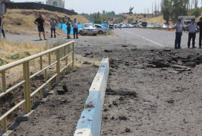 Authorities treat roadside bombing outside Yerevan as "attempted murder" 