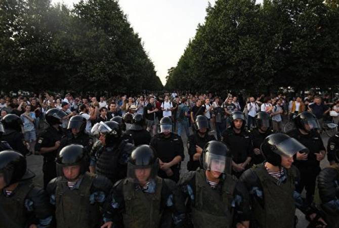 В Москве возобновилась  несанкционированная акция  протеста
