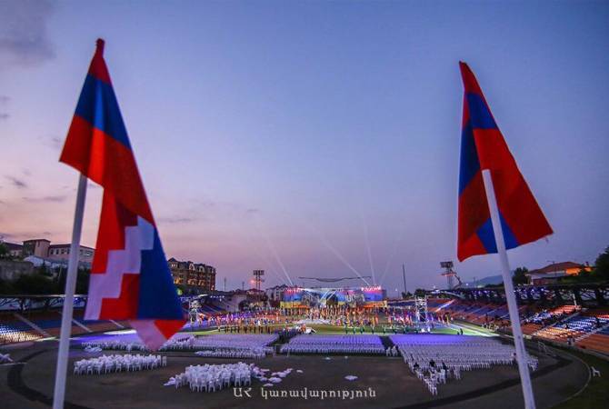 Cérémonie d'ouverture des 7e Jeux Pan-Arméniens d'été à Stepanakert
