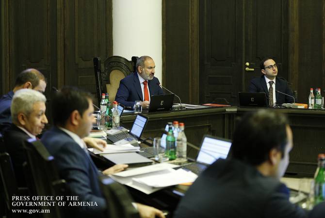 انتهاء جلسة الحكومة الأرمينية برئاسة رئيس الوزراء نيكول باشينيان مع اتخاذ قرارات مهمة