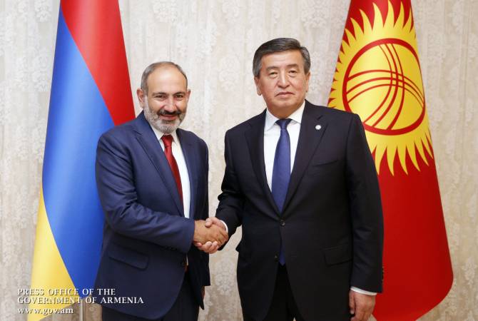 Nikol Pashinyan a rencontré le Président du Kirghizistan