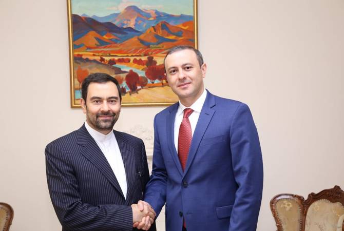 Armen Grigorian a reçu l'Ambassadeur d'Iran
