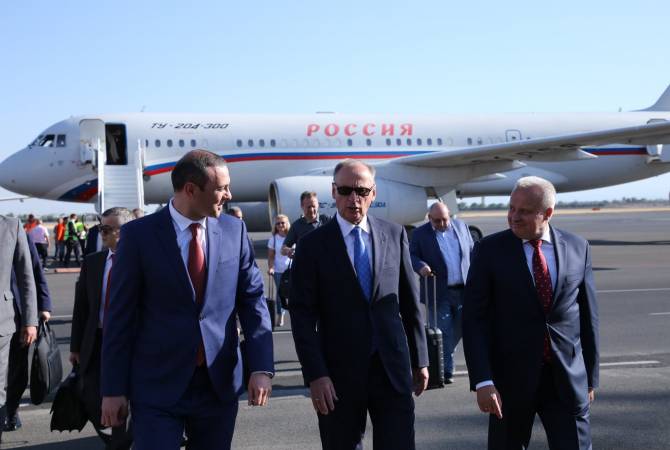 Russia’s Security Council Secretary arrives in Armenia