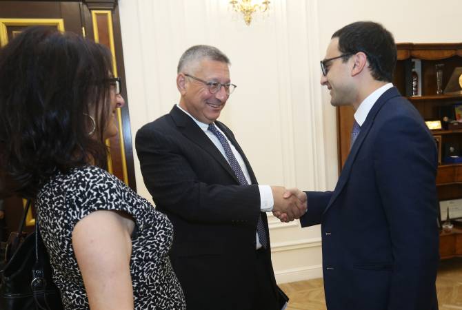 Вице-премьер  РА принял сопредседателя Совета попечителей Армянской Ассамблеи 
Америки