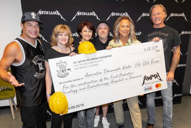 Metallica-ն 250 հազար եվրո Է նվիրաբերել Ռումինիայում մանկական հիվանդանոցի կառուցմանը
