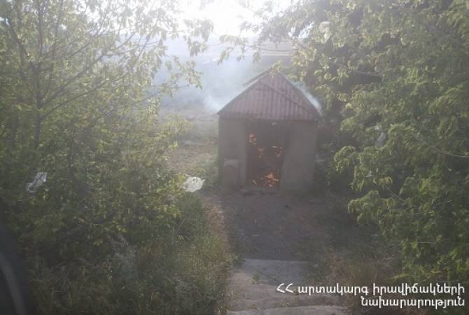 Գյումրի-Մայիսյան ավտոճանապարհին մատուռն ամբողջությամբ այրվել է 