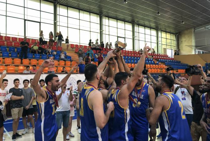 كلينديل يحرز ذهبية دورة الألعاب الأرمنية العامة ال7 في كرة السلة بفوزه على بيفرلي هيلز 84:92