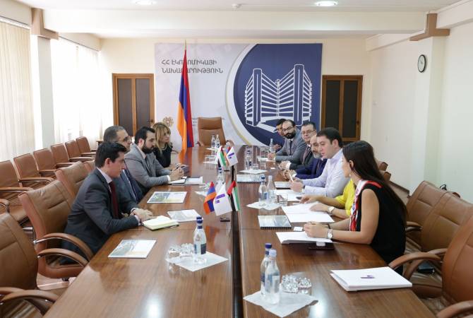 وزير الاقتصاد الأرميني تيكران خاتشاتوريان يعقد اجتماع حول مشروع البرج والمجمع العام بقيمة 270 مليون$