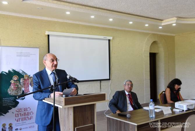 President of Artsakh attends opening ceremony of international Armenian studies conference