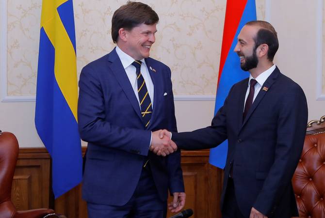 Armenian parliament Speaker receives President of Swedish Riksdag