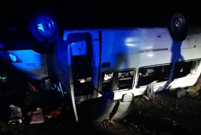 Passenger van en route Yerevan-Batumi crashes near Tbilisi: 2 reported dead