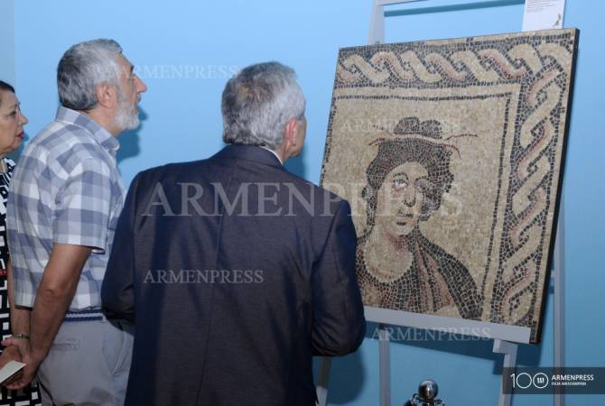 ՀՀ նախագահի նստավայրում բացառիկ ցուցադրության են դրվել  հռոմեական 
խճանկարները
