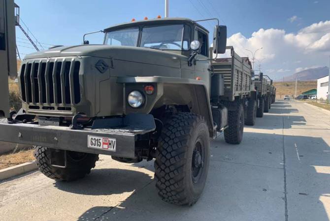 الجيش الأرميني يتلقى مركبات جديدة من روسيا