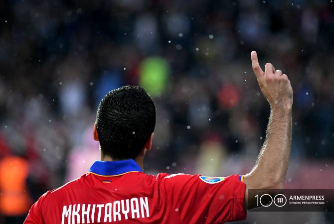قائد المنتخب الوطني الأرميني لكرة القدم هنريك مخيتاريان يحدّث سجله الخاص بالأهداف مع المنتخب