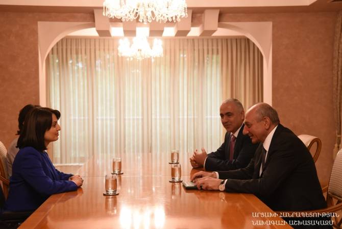 Le président d'Artsakh a reçu le ministre arménien du Travail et des Questions sociales