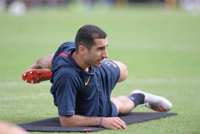 Mkhitaryan has first training with A.S.Roma 