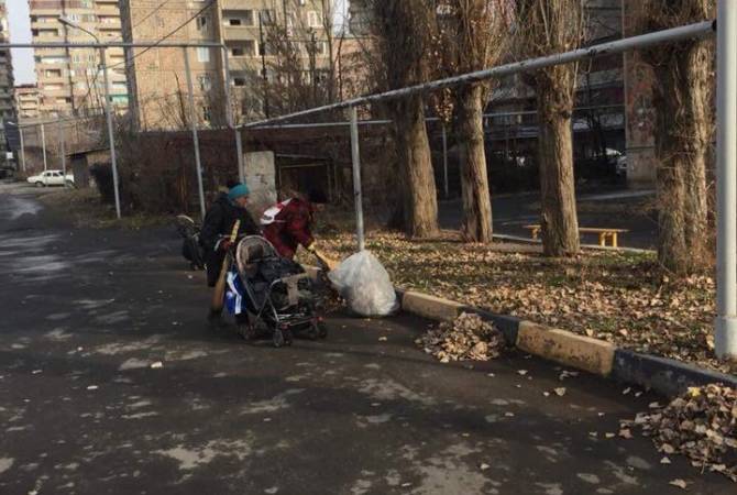 Очищение улиц Еревана будет осуществляться пылесосными машинами: уборщики будут 
очищать дворы