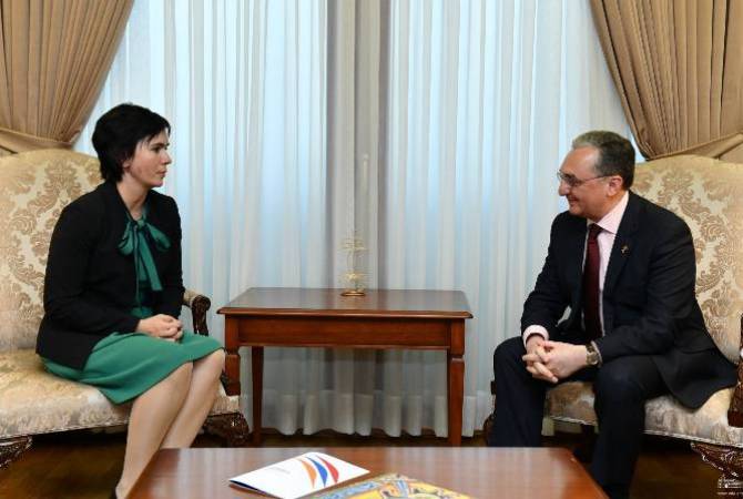 Le chef de la Diplomatie arménienne a reçu le nouvel ambassadeur de Lituanie en Arménie