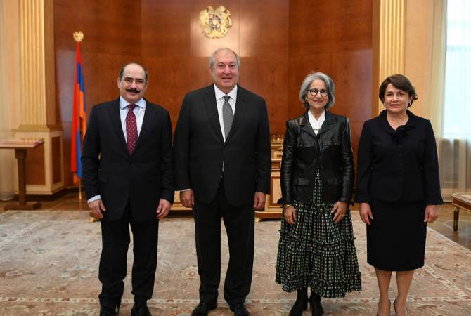 لقد كانت أرمينيا ولا تزال ملتقى للحضارات- الرئيس سركيسيان خلال استضافة الشيخة حصه الصباح- 
الكويت-