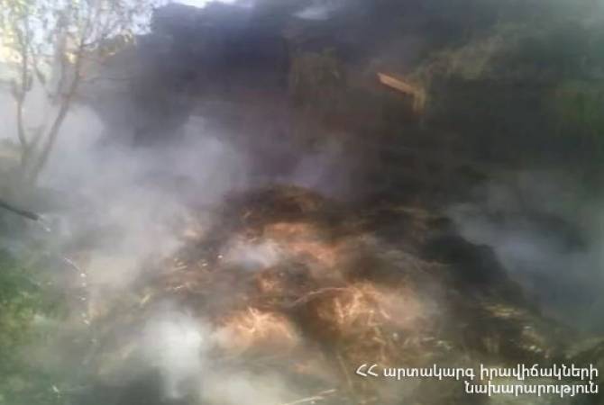 Երասխ գյուղում 720 հակ անասնակեր է այրվել
