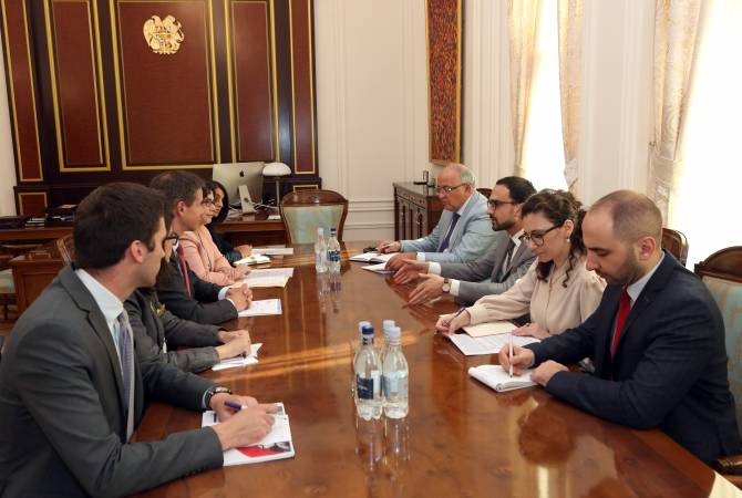 Le vice-Premier ministre a reçu le chef du Bureau régional pour le Sud-Caucase de l'AFD